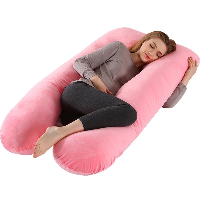 Explosions U-Shaped Pregnant Women Pillow Waist Pillow Core Side Pillow Removable Washable Breast-Feeding Pillow - Image 1